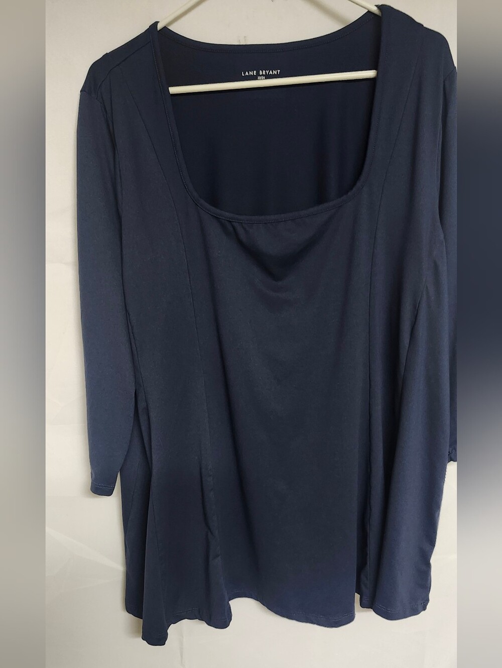 Lane Bryant Navy Scoop Neck Tunic Top